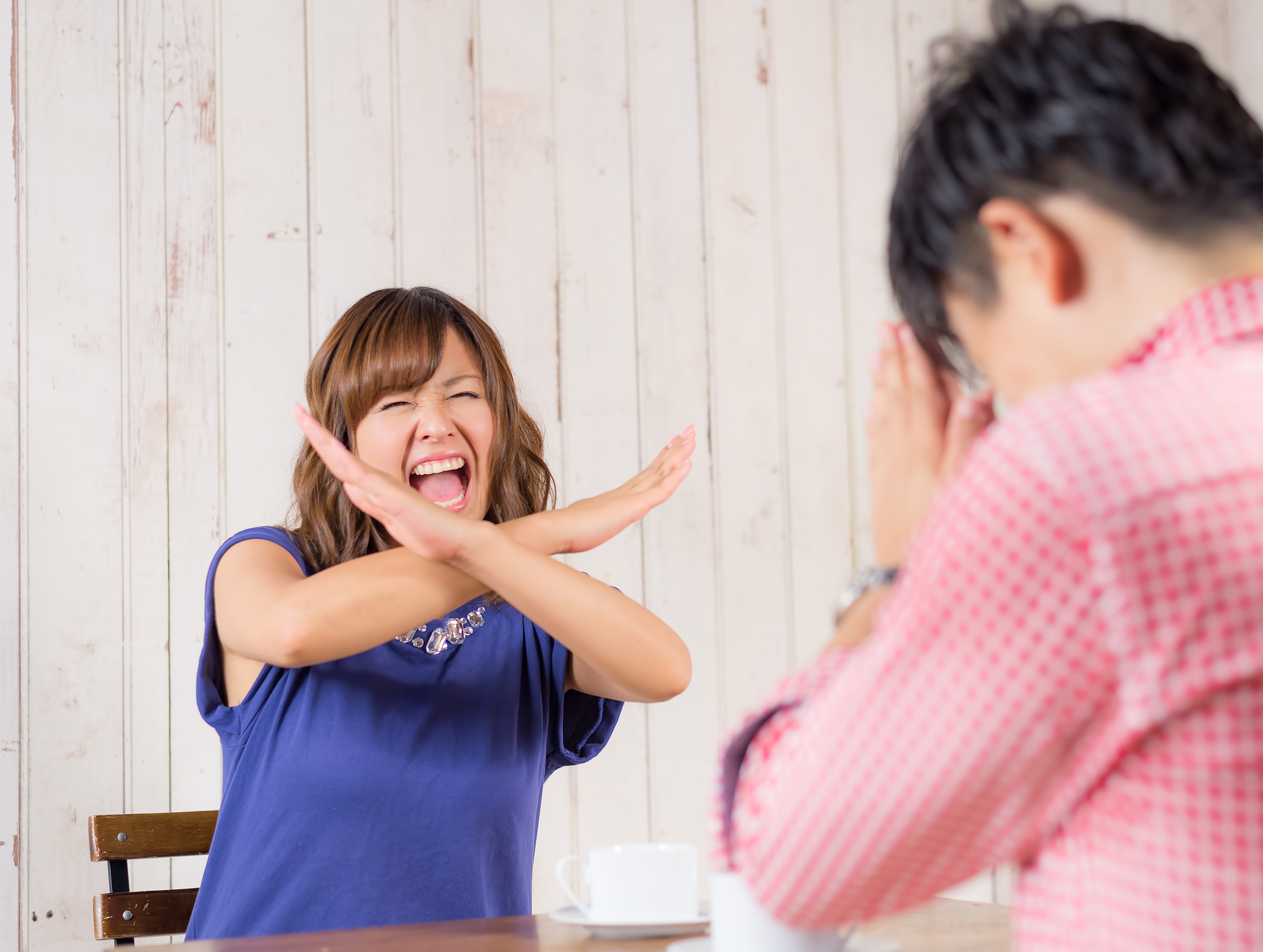 彼女に断られる彼氏